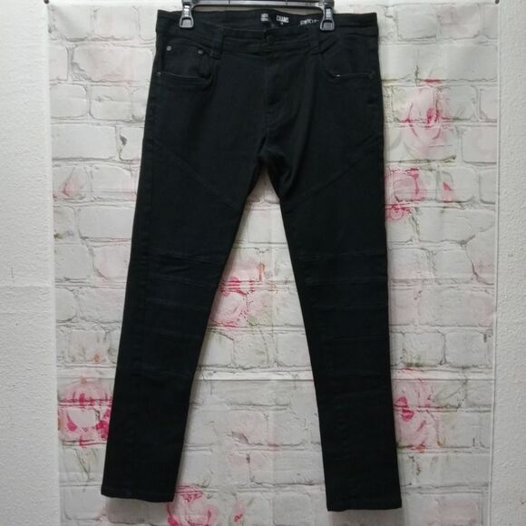Other - Chams Mens Denim Jeans Black sz 34 Stretch Fit